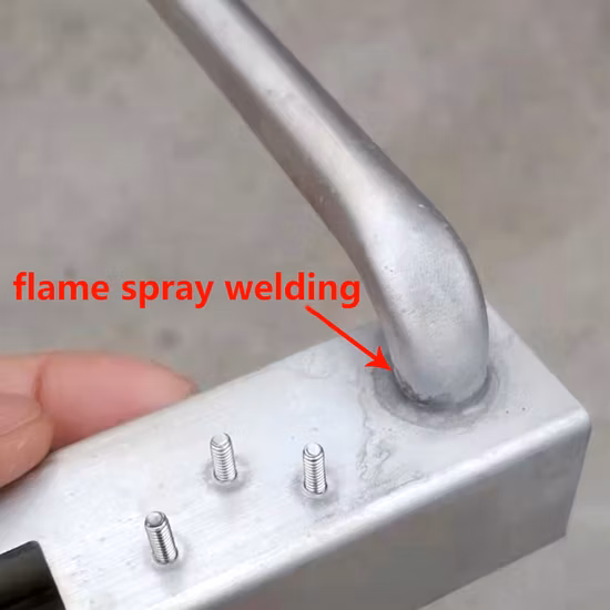 Anti-Air Leakage Iron Aluminum Flame Spray Welding Pipe Accessories