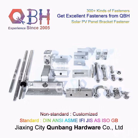 Qbh Customized Photovoltaic Solar Power Energy Panel Installation Support Part