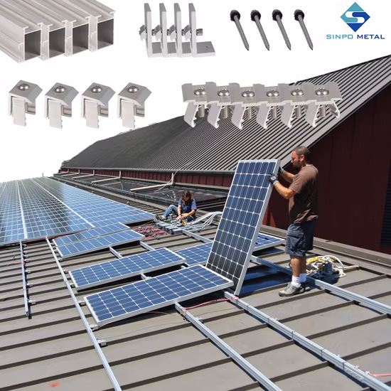 Hot-DIP Galvanized Solar Panel Support Photovoltaic Aluminum Rail