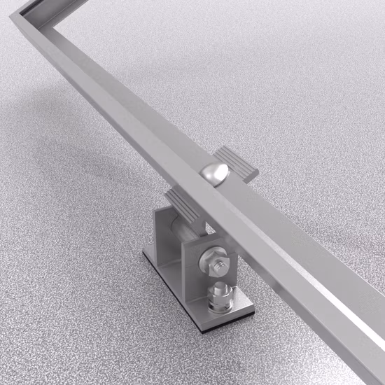 Adjustable Front and Rear Legs Special for Large Photovoltaic Projects U-Shaped Steel for Solar Panel Support Corrosion Resistance